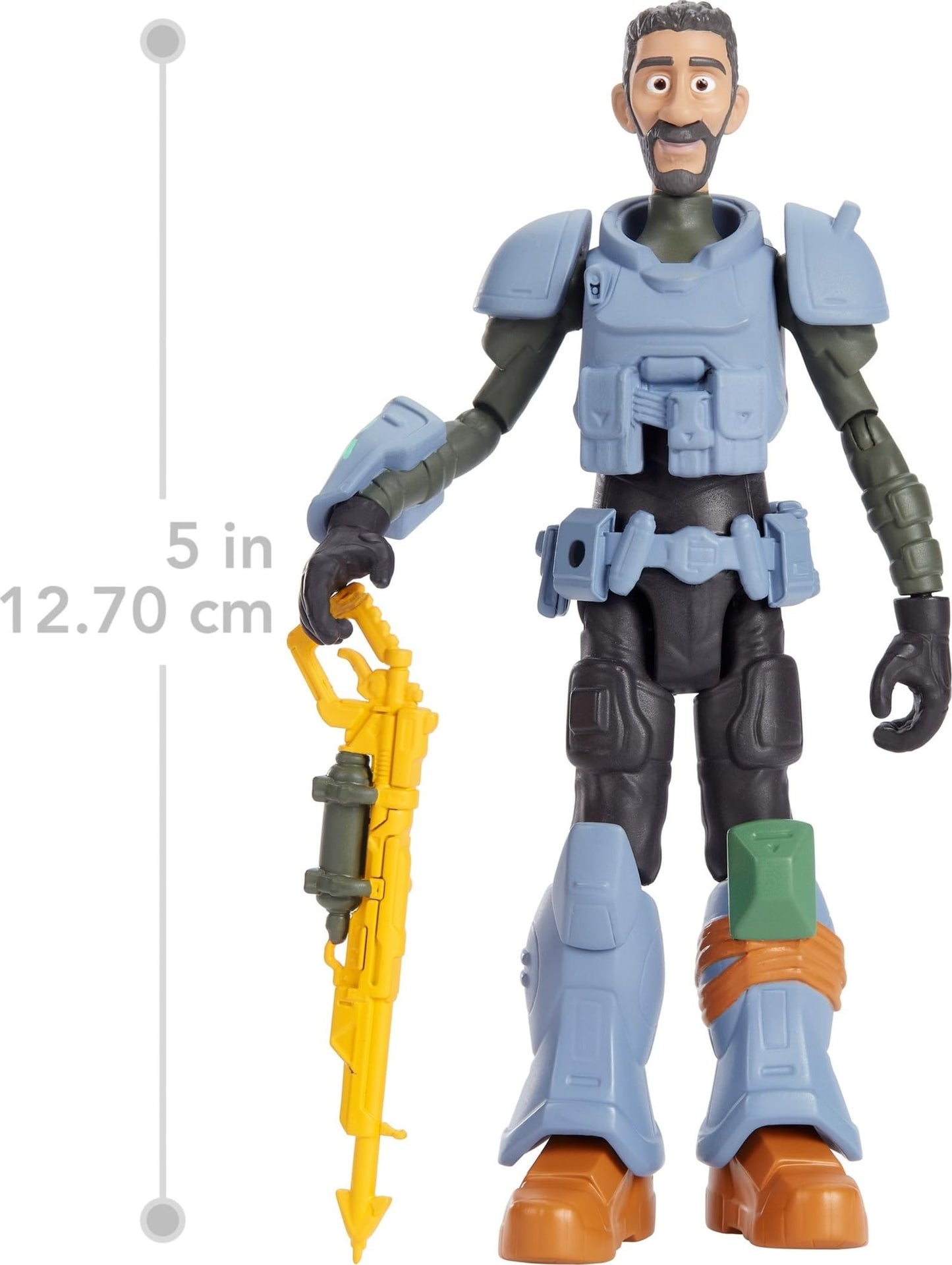 Mattel Disney and Pixar Lightyear Jr. Zap Patrol Mo Morrison Action Figure, 10 Points of Articulation & Accessories, 5-in Scale