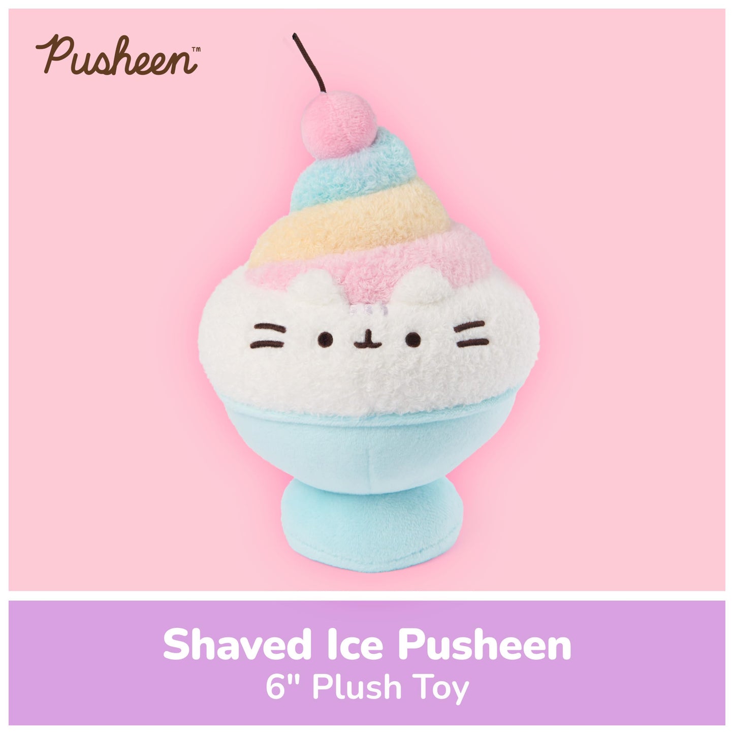 GUND Pusheen Shaved Ice 6-Inch Plush Toy for Ages 8+