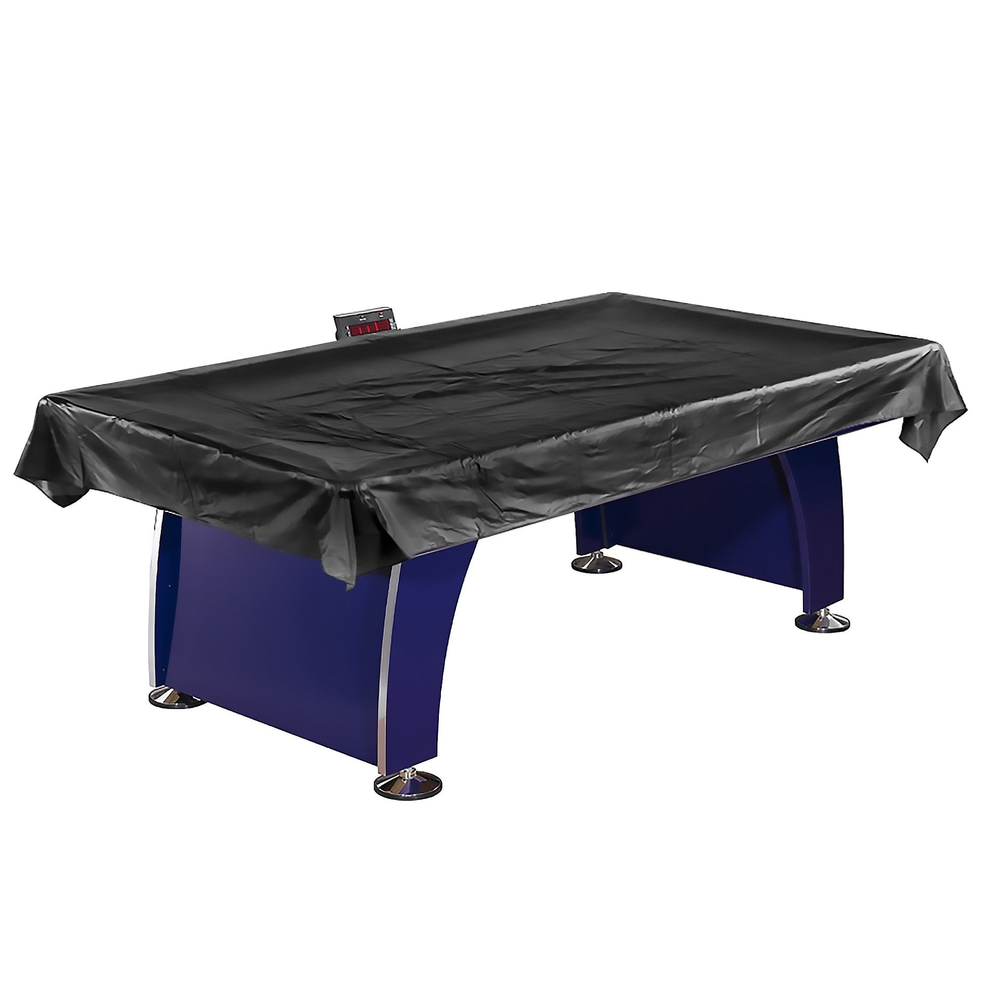 Hathaway Universal Air Hockey Table Cover for Family Game Room, Black - With Universal Fit for 6 to 7.5 Ft Tables, Weighted Corners, Weather-Resistant