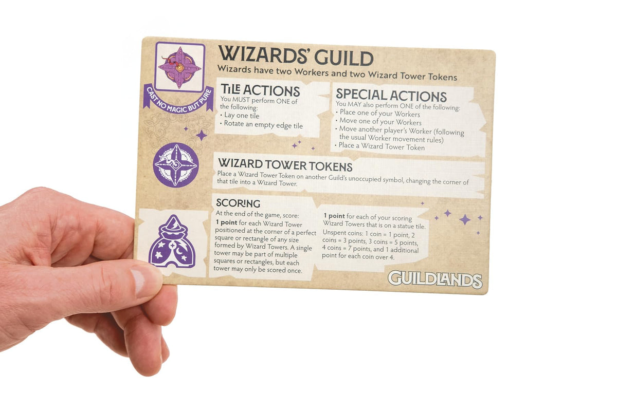 Guildlands - Choose Your Guild, Lay Your Tiles, Rebuild the City! - for 2 to 6 Players Ages 10 and up
