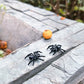 Miniature Black Spiders, Halloween Miniatures, Halloween Embellishments, Haunted Dollhouse, Halloween Craft Supplies, Dollhouse Fairy Garden