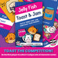 Jelly Fish Toast & Jam Wildly Entertaining Strategy Card Game for Family and Group Game Night | Easy to Learn and Play with 10 Minute Rounds | Fun