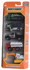 Hot Wheels Matchbox MBX Construction III - 5 Pack