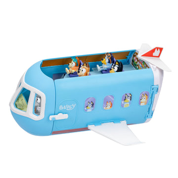 Bluey 3-in-1 Transforming Airplane Toys for Kids, Resort & Boat