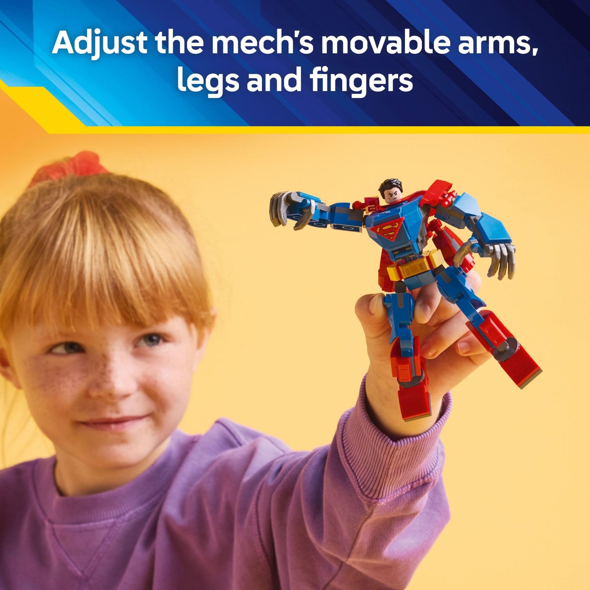 LEGO DC Superman Mech vs. Lex Luthor Building Toy - Superman Toy for Kids, Boys and Girls, Ages 6+ - Buildable Action Figure - Superhero Gift for