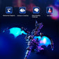 Arcynix Mostarle Reno Blue Dragon 3D Metal Puzzle Kit, 613 Pieces, Magnetic Assembly, LED Light-Up Color Changing Wings, Adjustable Display, DIY