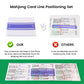 4Pcs Mahjong Card Sleeve & 4Pcs Mahjong Line Reader,Quickly Identify Rules