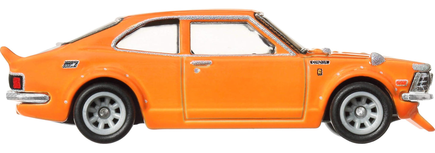 Hot Wheels Premium Car Culture Collectible Toy Car, 1:64 Scale Die-Cast Toyota Corolla TE 27, Japan Historics 4 Vehicle with Real Riders Tires