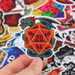 Dungeons and Dragons Cartoon Stickers There are 38 Cartoon Stickers That Can Be Put On Suitcases, Skateboards, Refrigerators, Laptops, and Graffiti