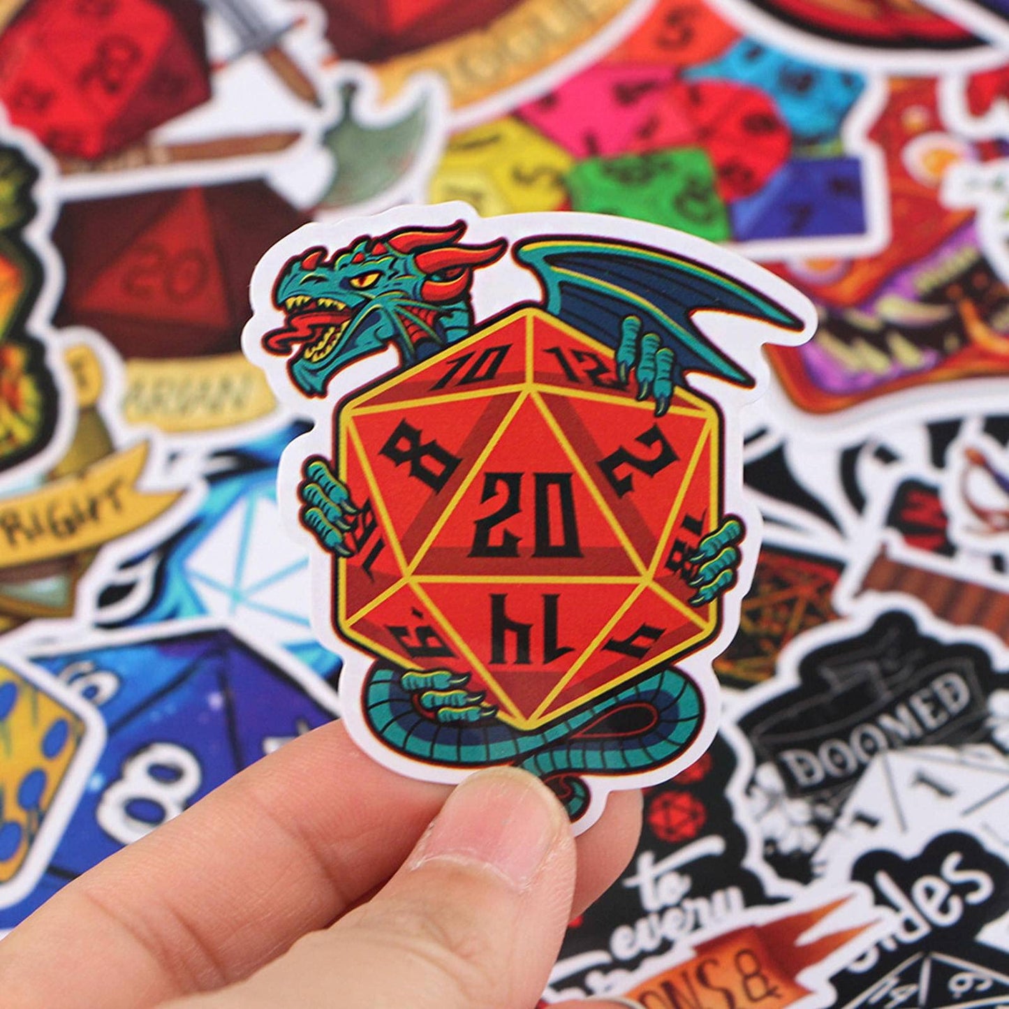 Dungeons and Dragons Cartoon Stickers There are 38 Cartoon Stickers That Can Be Put On Suitcases, Skateboards, Refrigerators, Laptops, and Graffiti