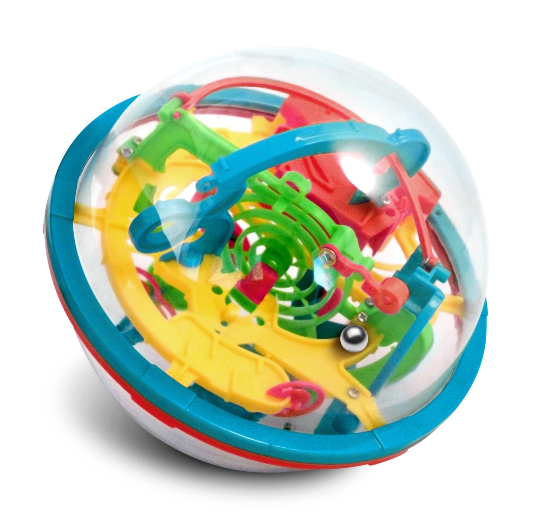Carlerait 3D Maze Ball, 6.3in Interactive Puzzle Ball with 118 Obstacles