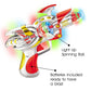 ArtCreativity Red Super Spinning Space Blaster Gun with Flashing LEDs and Sound Effects, Cool Futuristic Toy Gun with Batteries Included, Great Gift