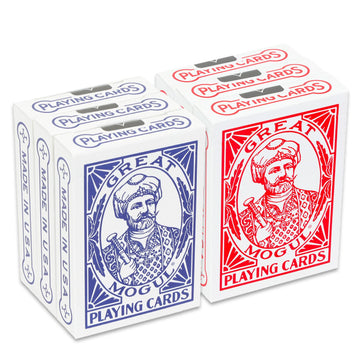 Bicycle Vintage Great Mogul Rider Back Playing Cards 6 Pack - Bundle with 6 Air Cushioned Playing Card Decks | Collectible Bulk Playing Cards
