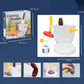Kinaxixi Poop Shoot Game for 2-6 Players Interactiive Toliet Gags Gifts for Family Practical Joke Toys Creative Toliet Flushiing Game Funny White