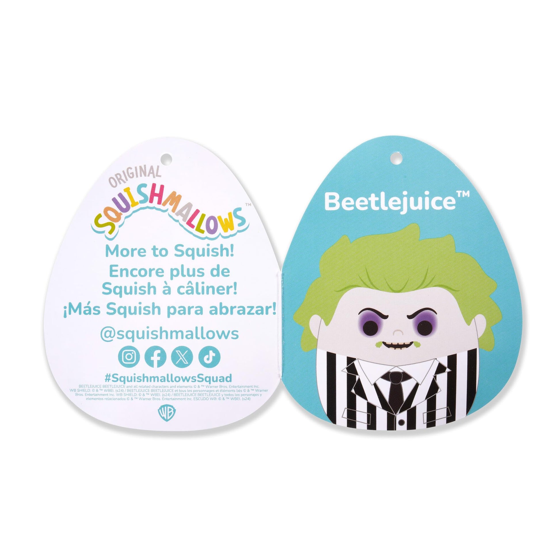 Squishmallows Original Beetlejuice 10-Inch Beetlejuice - Official Jazwares Plush (Medium-Sized)