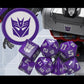 Renegade Game Studios Transformers RPG Decepticon Dice Set - 8 Piece Set