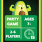 Exploding Kittens Throw Throw Avocado, 2-6 Players, Ages 7+