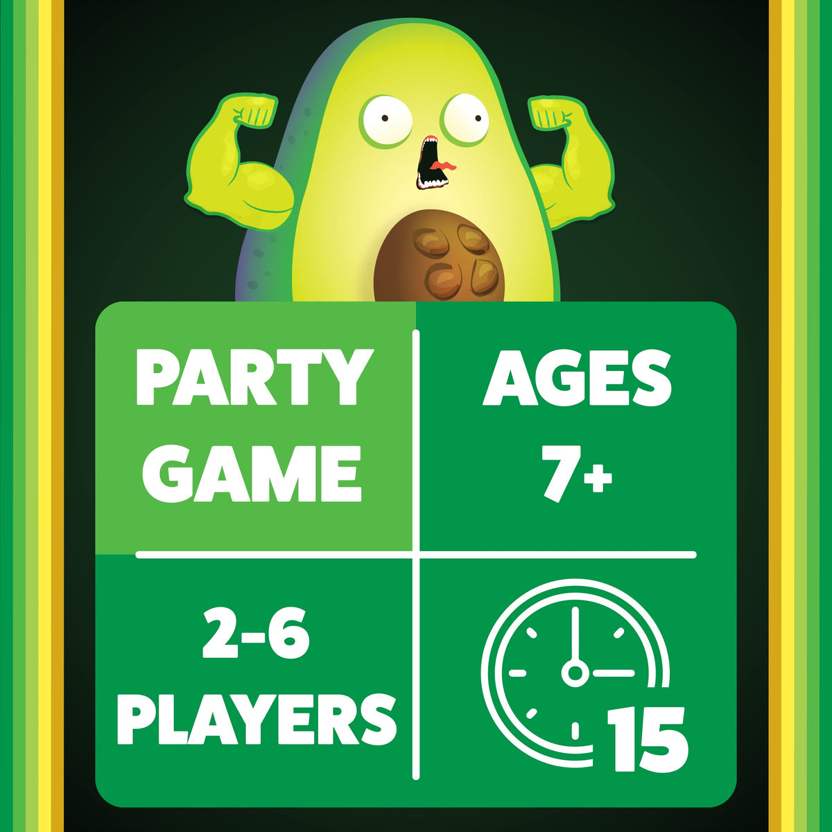Exploding Kittens Throw Throw Avocado, 2-6 Players, Ages 7+