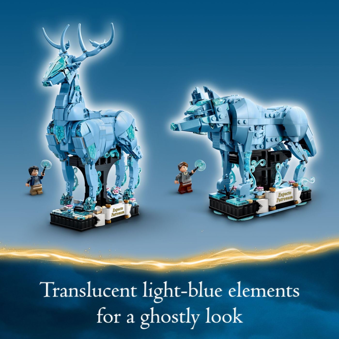 LEGO Harry Potter Expecto Patronum 76414 Collectible 2-in-1 Building Set; Birthday Gift Idea for Teens or Fans Aged 14 and Up; Build and Display