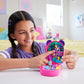 Polly Pocket Playset with 2 Micro Dolls & Food Accessories, Bubble Tea Panda Compact Animal Toy