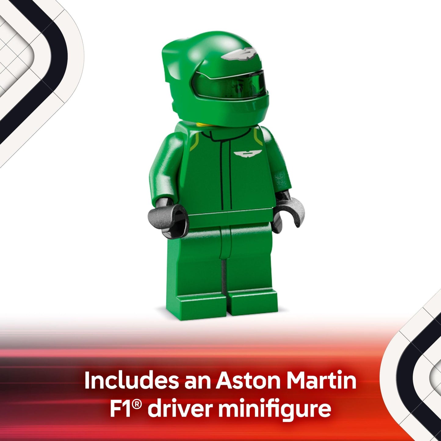 LEGO Speed Champions Aston Martin Aramco F1 AMR24 Race Car Toy - Building Set for Kids, Boys & Girls, Ages 10+ - Toy Car for F1 Fans - Gift Idea for