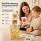 Flash Cards for Toddlers 1-3 - 55 Thick & Durable Learning Flashcards, First Words, Real-Life Images, Montessori Toy 12+ Months