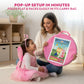 Playz 5pc Princess Castle Play Tent for Kids Glow in Dark Pink Princess Pit