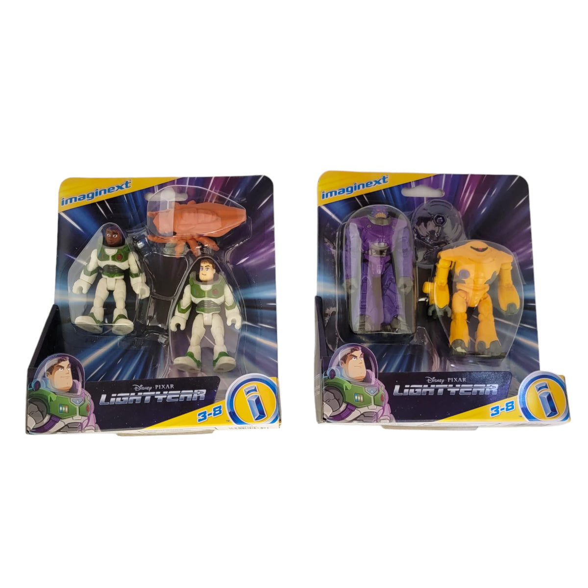 Fisher-Price Imaginext Disney and Pixar Lightyear Buzz and More Set of 2 Figure Packs Bundle