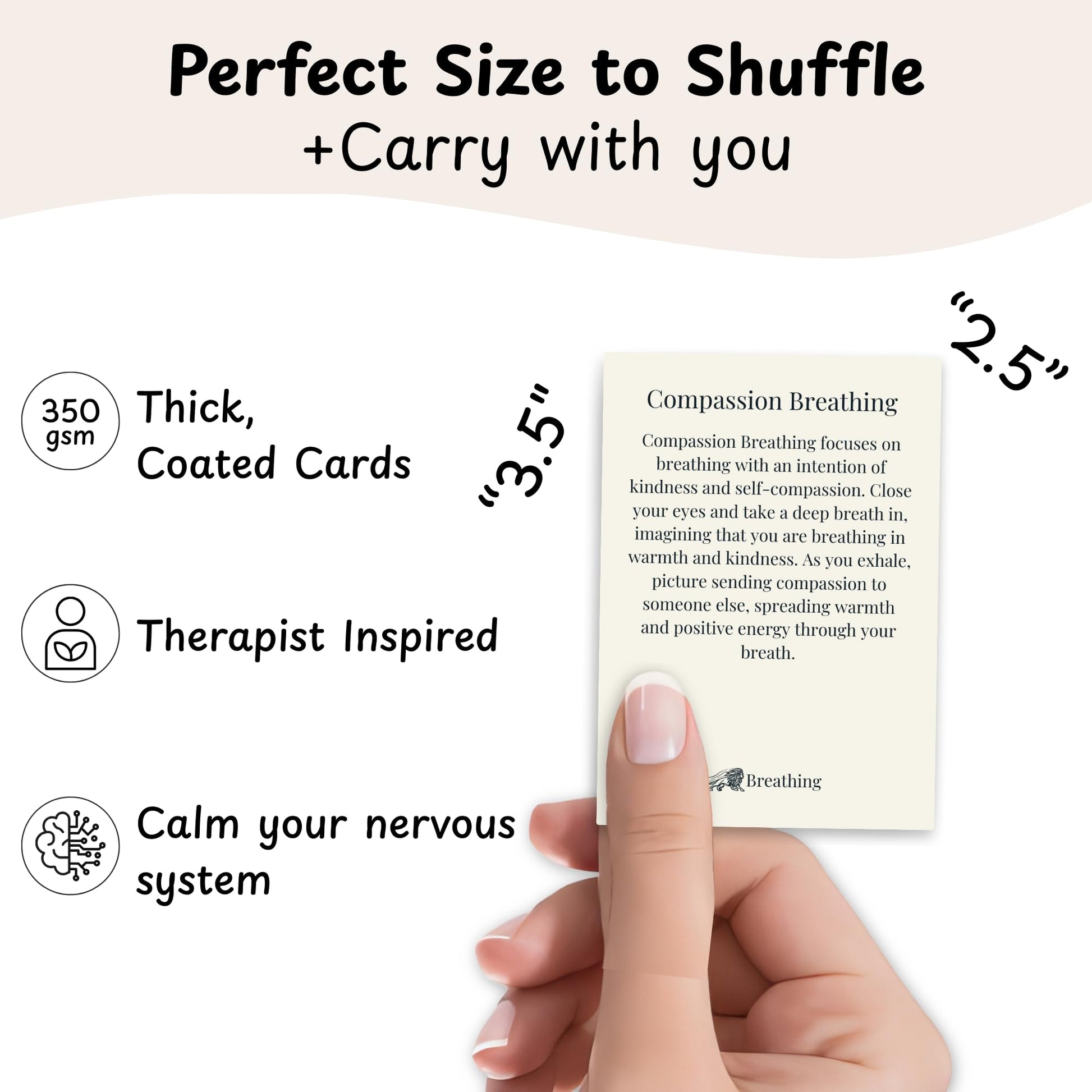Somatic Therapy Cards with Exercises to Reset Your Nervous System, Relieve Anxiety, Soothe Stress, and Reconnect Through Mindfulness, Breathwork,