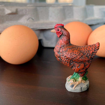 Safari Ltd. Bantam Hen Figurine - Hand-Painted, Realistic 2" Model Figure - Fun Educational Toy for Boys, Girls & Kids Ages 3+