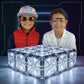 LED Magnetic Tiles for Kids - Compatible with Magna?Tiles - Patented Creative STEM Construction Toy (6 Pieces)