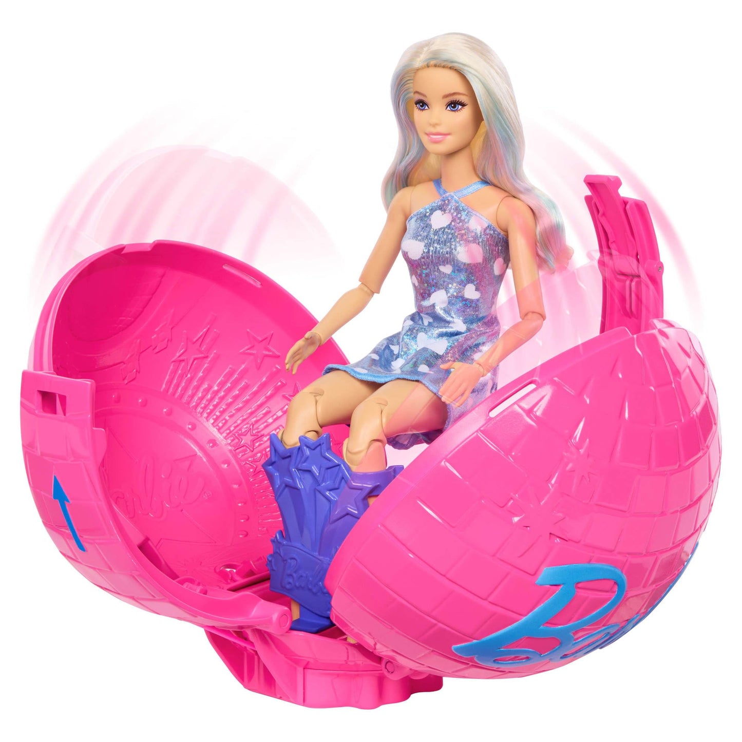 Barbie Team Roll and Reveal Pop Star Doll and Accessories
