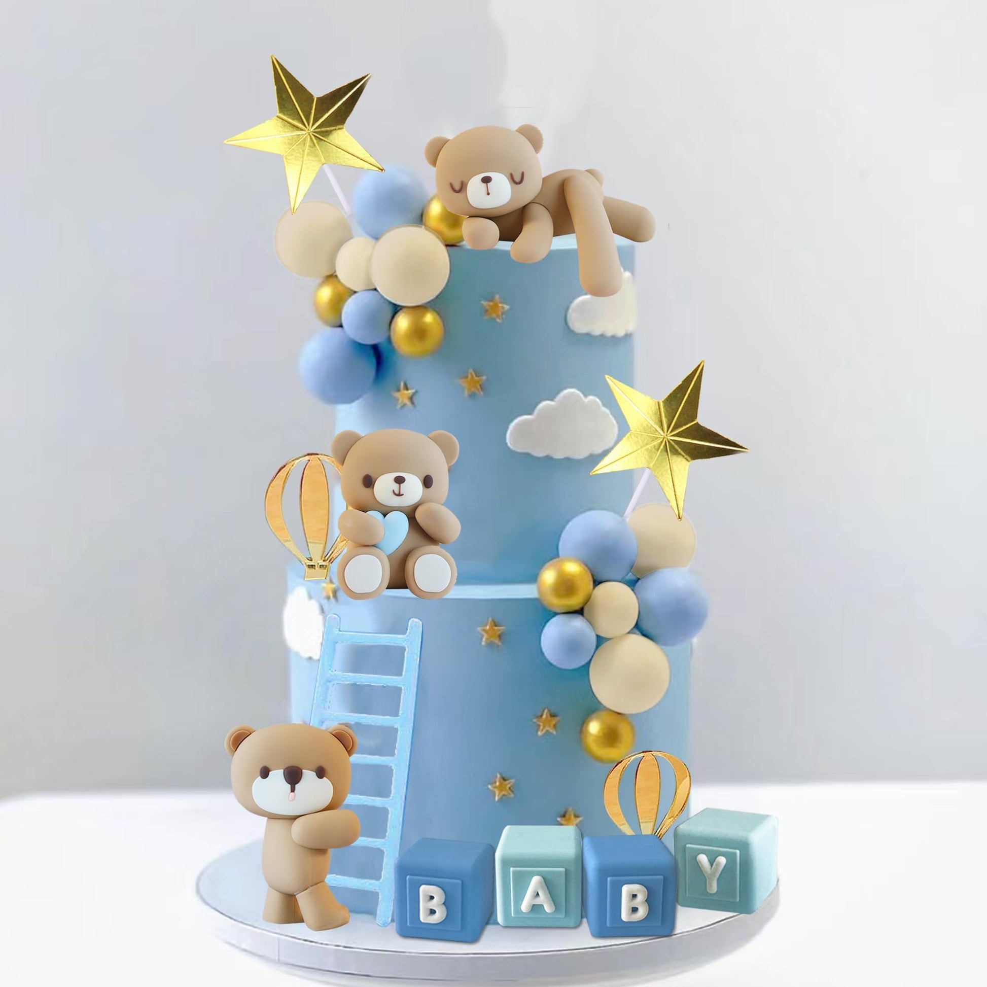 Bear Cake Toppers Baby Shower Cake Decorations