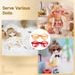 10 Pcs Doll Glasses, Mini Eyeglasses with Clear Lenses, Doll Dress Up Glasses, ABS Frame Eyewears, Colorful Fashion Accessories, Fashion Costume
