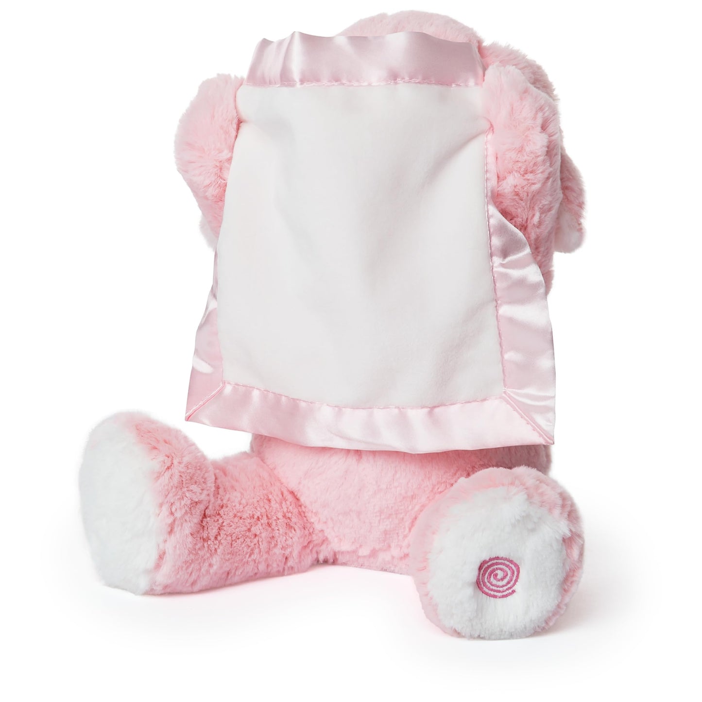 GUND Peek-a-Boo Furry Friends Animated Peek-a-Boo Puppy Plush, Pink, 10"