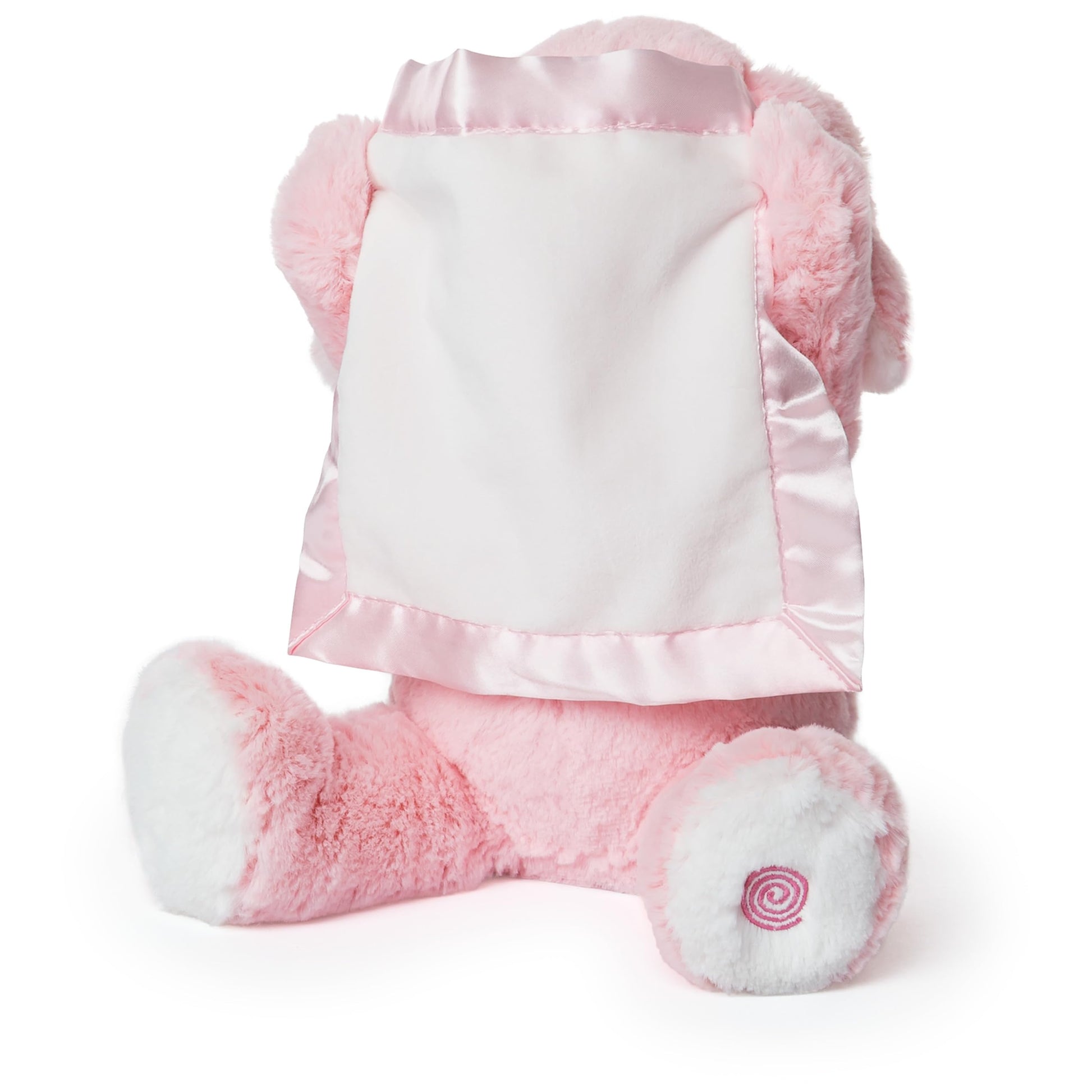 GUND Peek-a-Boo Furry Friends Animated Peek-a-Boo Puppy Plush, Pink, 10"