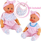 6pcs for 9-10-11 Inch Baby Doll Clothes Outfits Reborn Newborn Costumes with Bear Doll Birthday Xmas Present