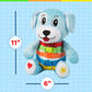 Buckle Toys Barkley Dog - Plush Animal Learning Toy - Develop Fine Motor Skills - Counting and Color Recognition Stuffed Animal - Perfect Travel