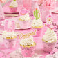 xo, Fetti Cowgirl Cupcake Toppers and Wrappers - 24 Pc Set | Pink Western, First Rodeo Birthday, Bandana Party, Western Cowboy Cake Decor