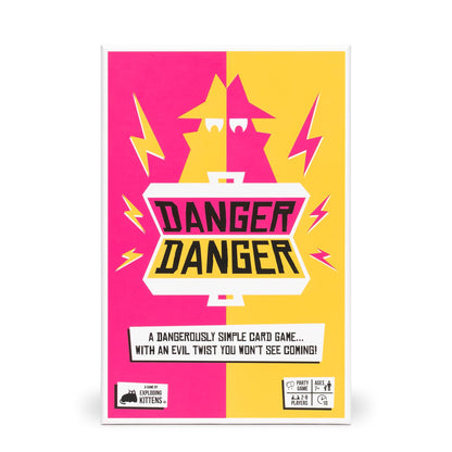 Exploding Kittens Danger Danger 2-8 Players - Ages 7+ - 10 Minutes to Play - Fast Paces Strategic Card Game - Party Game, Family Game Night, Kid
