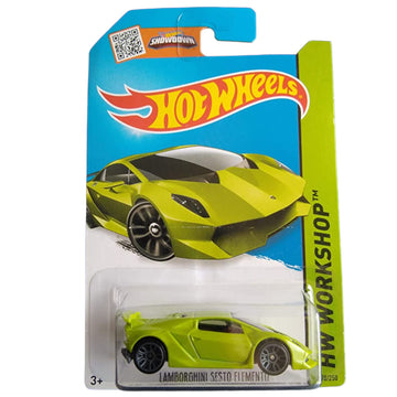 Hot Wheels 2015 HW Workshop Lamborghini Sesto Elemento 198/250, Lime Green