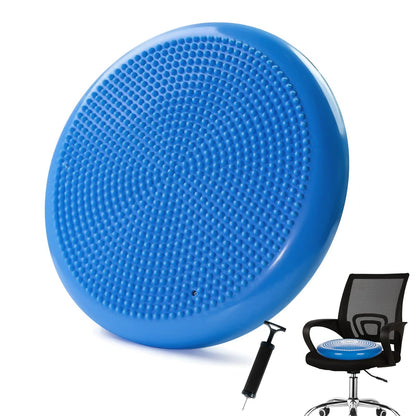 Wobble Cushion?Wiggle Seat?Balance Disc ?Extra Thick 34cm/13.4in??for Balance Stability Training, Improve Sitting (Blue)