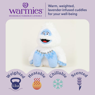 warmies Microwavable & Weighted Stuffed Animals, Bumble - Heated Stuffed Animal Plushie for Warmth & Comfort - Cute Soft Plush Toys for Adults