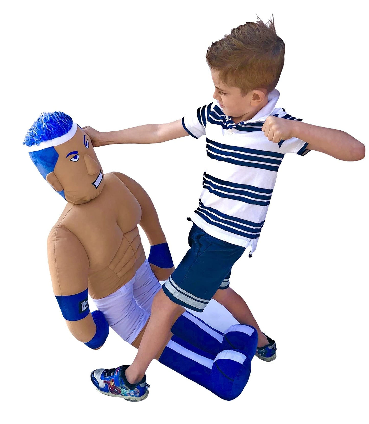 Wrestle Mates 4 Foot Tall Stuffed Doll (Blue)