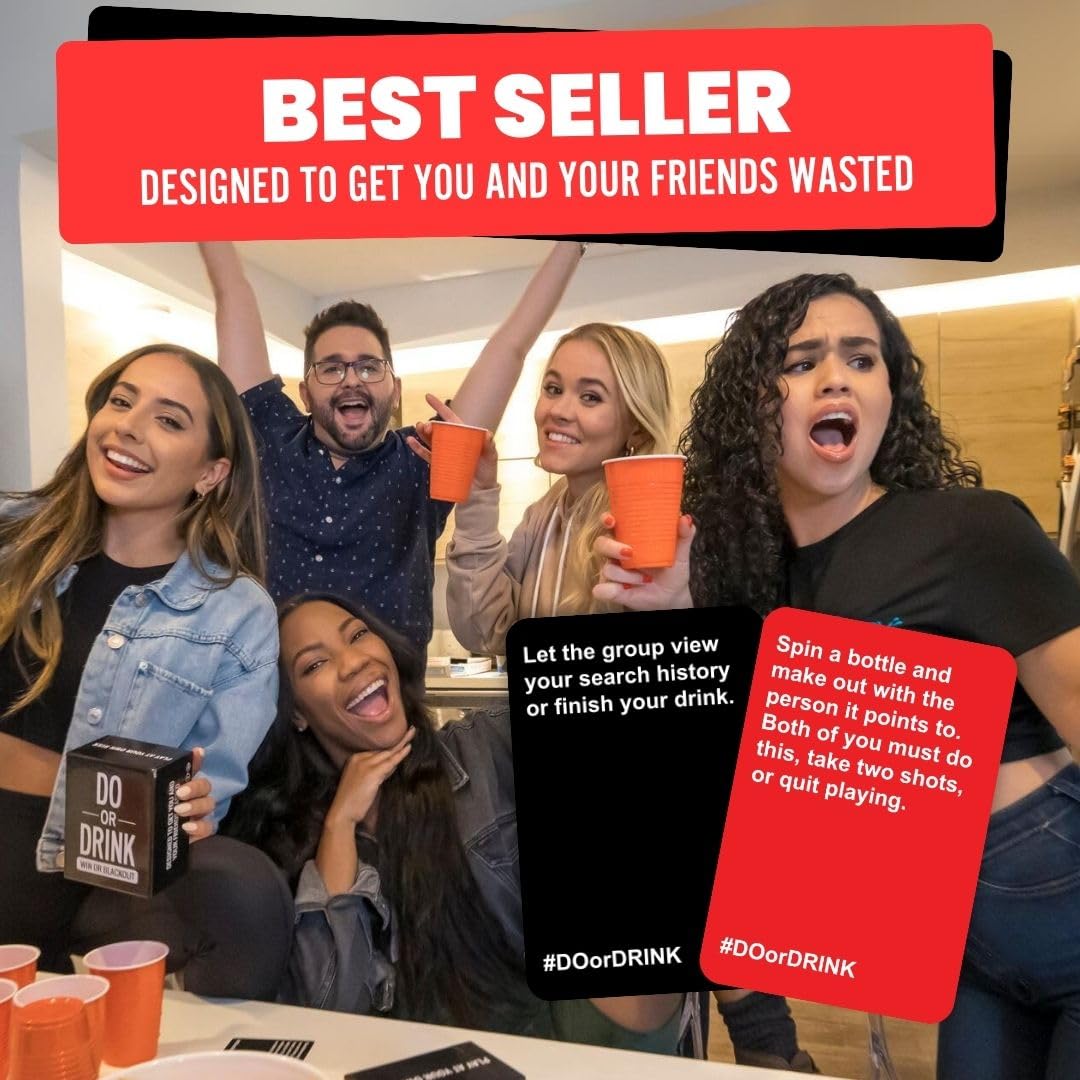 Do or Drink Drinking Card Games for Adults - Fun Adult Games for Game Night & Parties - 21st Birthday Gift & Bachelorette Party Games with 350 Cards