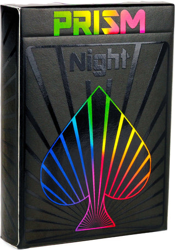 PREMIUM PLAYING CARDS, High Quality Deck of Cards, Cool Prism Gloss Ink, Best Poker Cards, Unique Bright Rainbow & Red Colors for Kids & Adults, Black