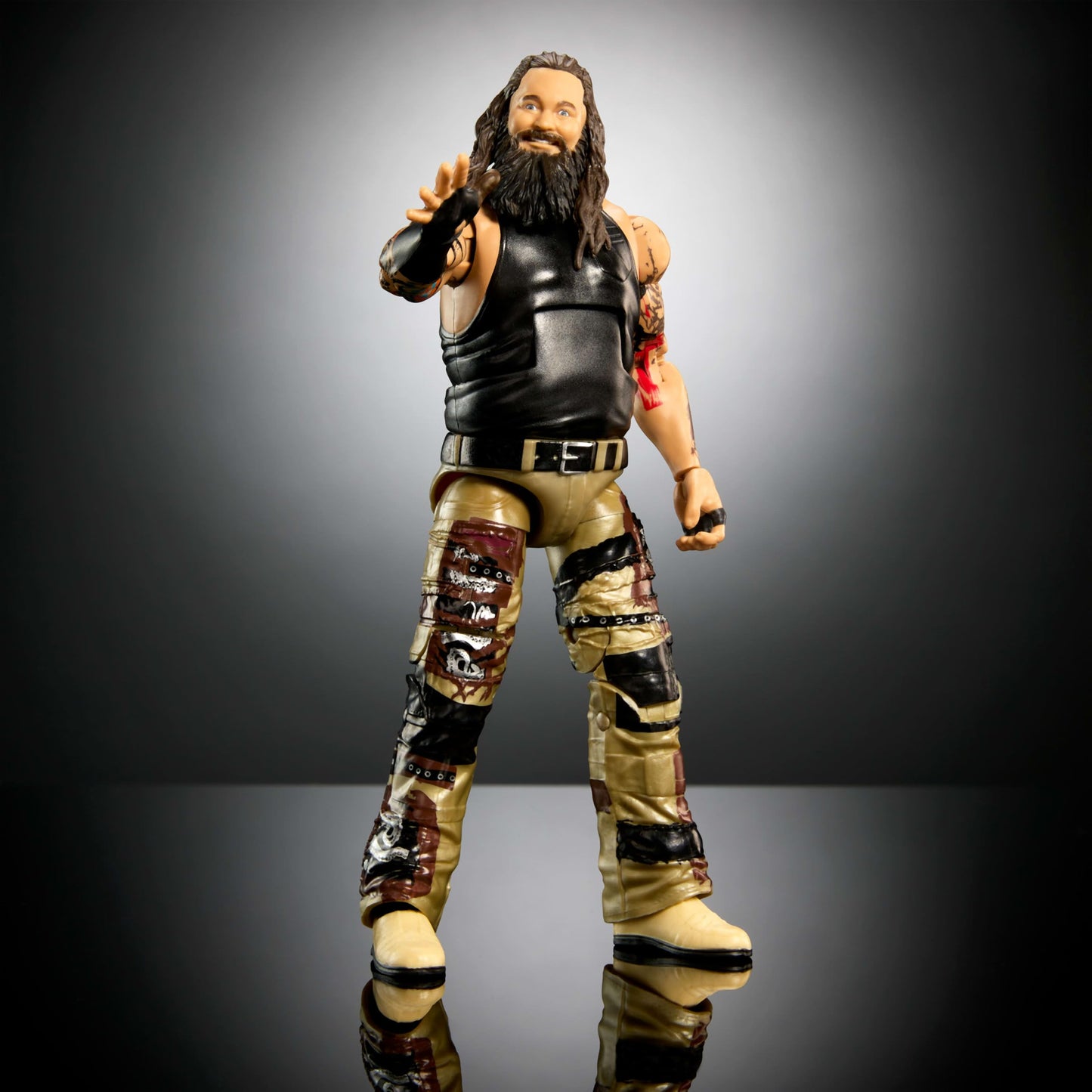 Mattel WWE Elite Action Figure & Accessories, 6-inch Collectible Bray Wyatt with 25 Articulation Points, Life-Like Look & Swappable Hands