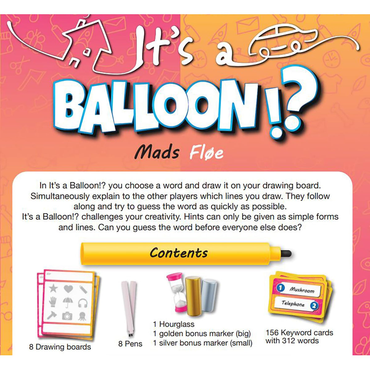 Rio Grande Games: It's A Balloon Party Drawing Game, Ages 8+, 3-8 Players