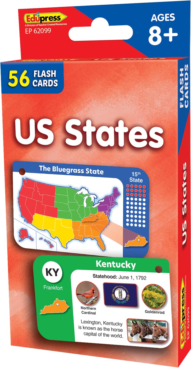 Teacher Created Resources US States Flash Cards (EP62099)