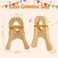 ANJUU 12 Pcs Wooden Play Clips, Montessori and Waldorf Fort Building Kit Silk Clips Giant Wooden Handmade Fort Building for Blankets Silk Construction